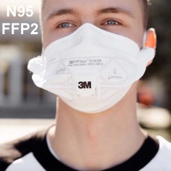 3M VFLEX 9162E FFP2 VFlex Ventilli Partikül Solunum Maskesi ( 1 ADET )