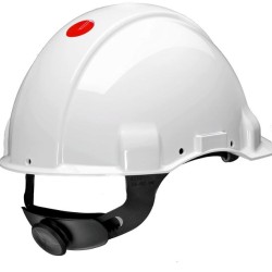 3M G3000 Baret Beyaz Havalı Vidalı Baret İş Güvenlik  Koruyucu Baret