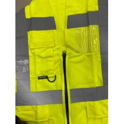 Uniwest Sarı Mühendis Reflektörlü İkaz Yelek