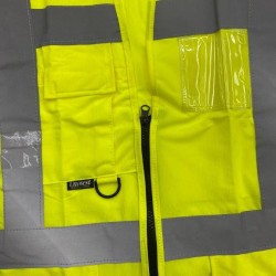 Uniwest Sarı Mühendis Reflektörlü İkaz Yelek