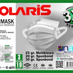 Polaris 3 Katlı Cerrahi Maske Polaris 3 Katlı Cerrahi Maske