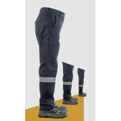 Aka  16/12 Gabardin Kargo Cepli Gri İş Pantolonu