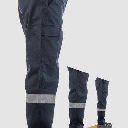 Aka  16/12 Gabardin Kargo Cepli Gri İş Pantolonu