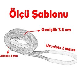 3 Ton 2M Polyester Örme Sapan 3 Ton 2M Polyester Örme Sapan