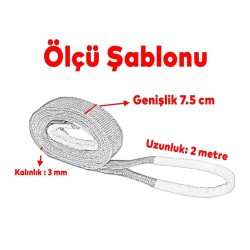 3 Ton 2M Polyester Örme Sapan