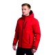 softshell kırmızı kapşonlu outdoor mont