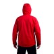 softshell kırmızı kapşonlu outdoor mont