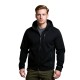 softshell siyah kapşonlu outdoor mont