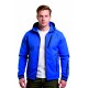 softshell mavi kapşonlu outdoor mont