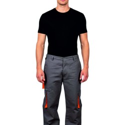 gabardin teknik cepli pantolon gri