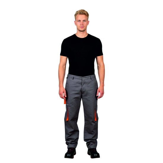 gabardin teknik cepli pantolon gri