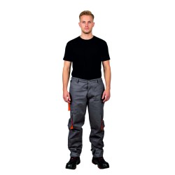 gabardin teknik cepli pantolon gri
