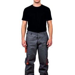 gabardin teknik cepli pantolon gri