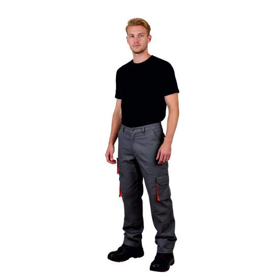 gabardin teknik cepli pantolon gri