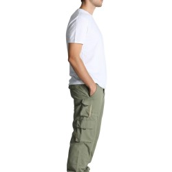 gabardin teknik cepli pantolon haki