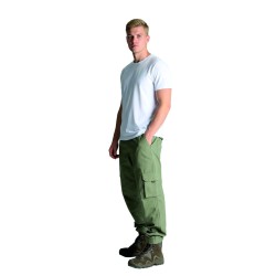 gabardin teknik cepli pantolon haki