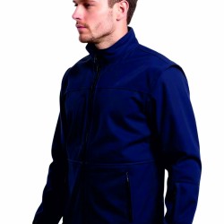 softshell lacivert kolları çıkabilen outdoor mont