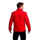 softshell kırmızı kolları çıkabilen outdoor mont