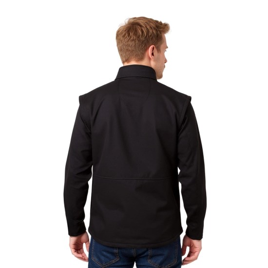softshell siyah kolları çıkabilen outdoor mont