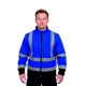 softshell mavi reflektörlü outdoor mont