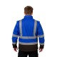 softshell mavi reflektörlü outdoor mont