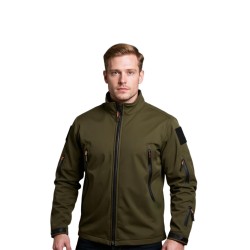 softshell haki outdoor mont