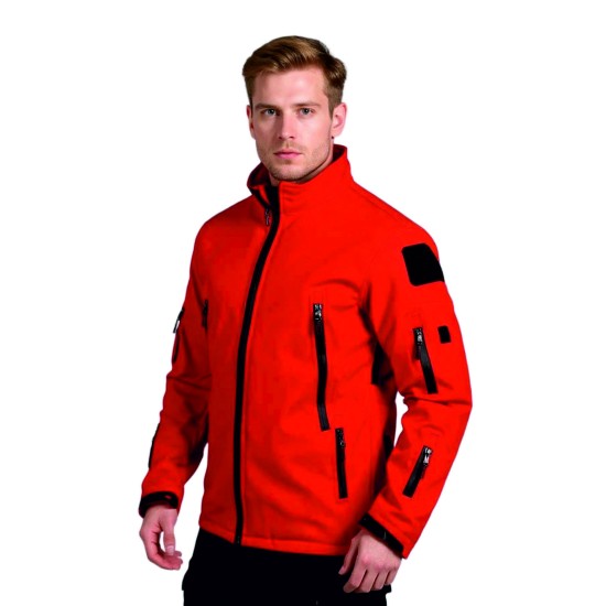 softshell kırmızı lüx outdoor mont