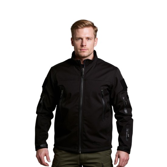 softshell siyah lüx outdoor mont