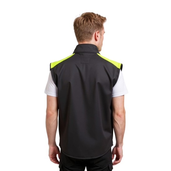 softshell siyah outdoor yelek