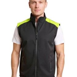 softshell siyah outdoor yelek