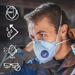 Drager X-plore 1720 V Ffp2 Ventilli Parçacık Filtreleyici Toz Maskesi (10'lu Paket)