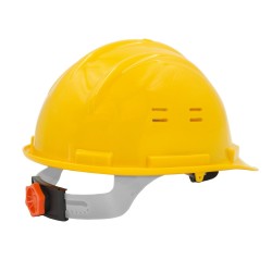 Essafe Ge-1548 Sarı Baret Vidalı, Hava Delikli – Kulaklık Takılabilir Baret