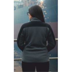 Siyah Gri Polar Mont Ribana 3cep Fermuar