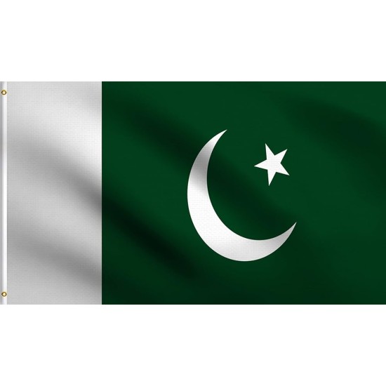 Pakistan Devlet Bayrağı 80 X 120 Raşel Kumaş Dijital Baskılı Pakistan Devlet Bayrağı 80 X 120 Raşel Kumaş Dijital Baskılı
