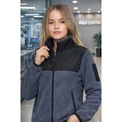 Siyah Gri Softshell Polar Mont